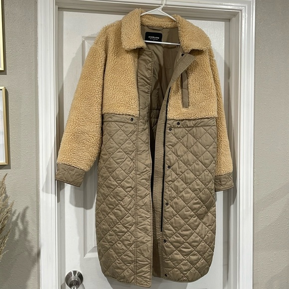 EVERLANE Quilted Teddy Coat - Picture 2 of 6